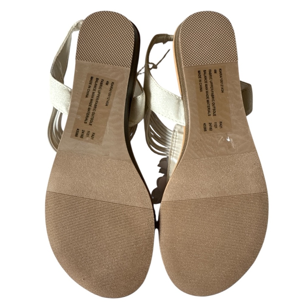 I.N.C. INTERNATIONAL CONCEPTS Big Girls Kiara Sandal White Size 4 - Picture 5 of 6